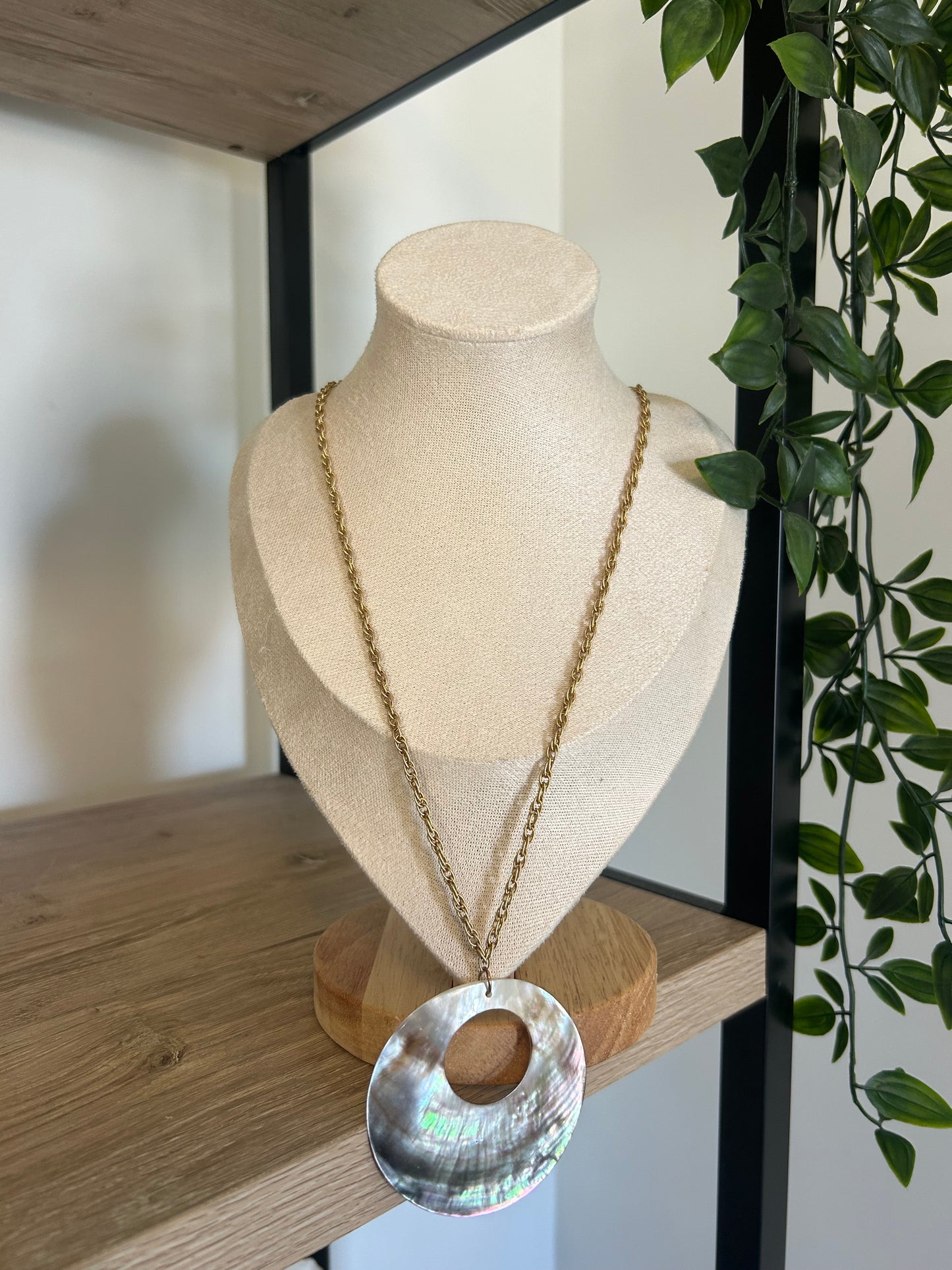 Abalone Shell Pendant Necklace