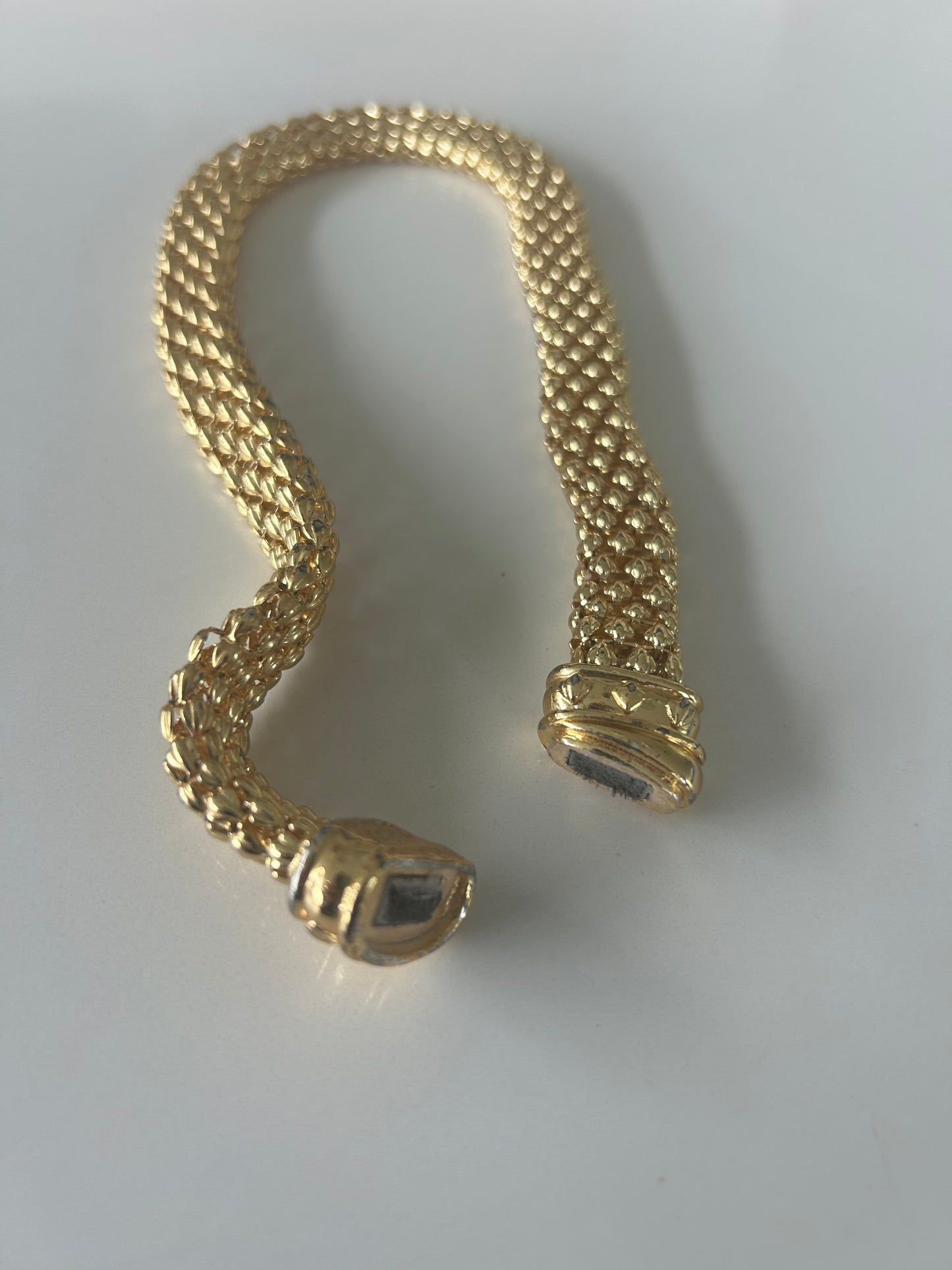 Vintage Gold Plated Mesh Choker Necklace