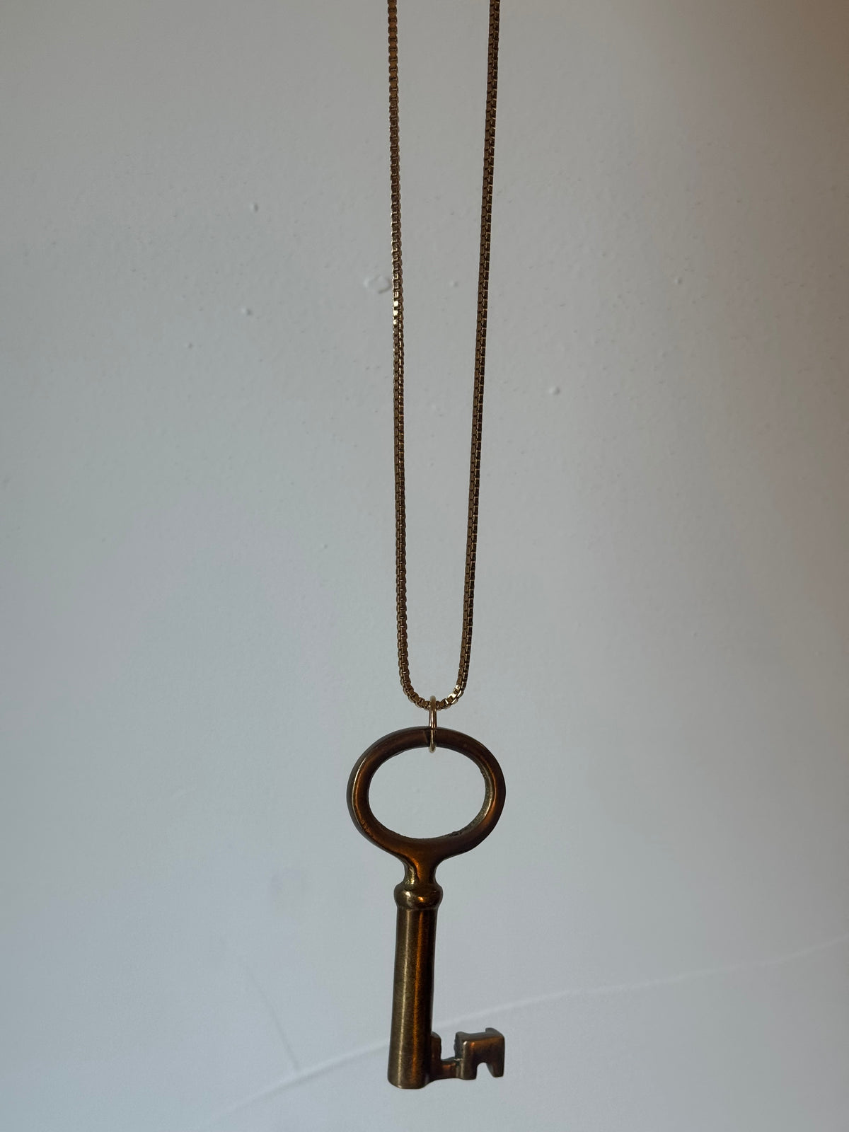 Antique Brass Key Layering Necklace