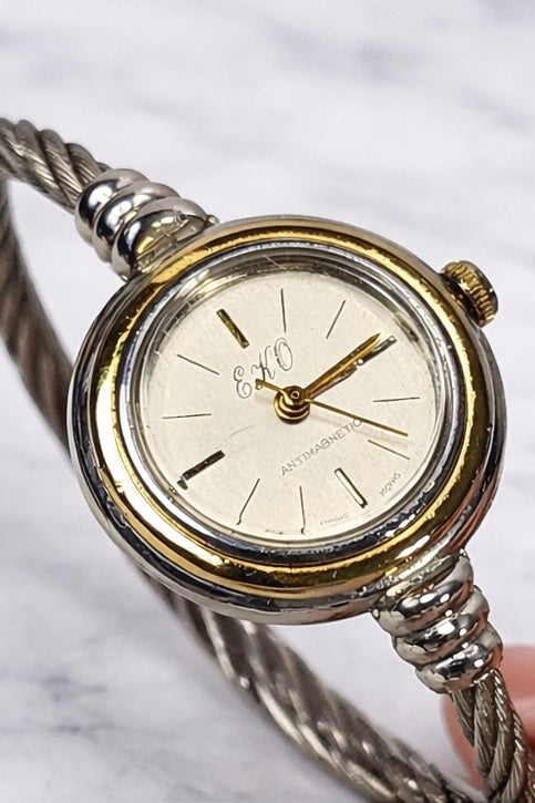 Vintage | EKO Watch Wind up Ladies Rope Cable Bangle Bracelet