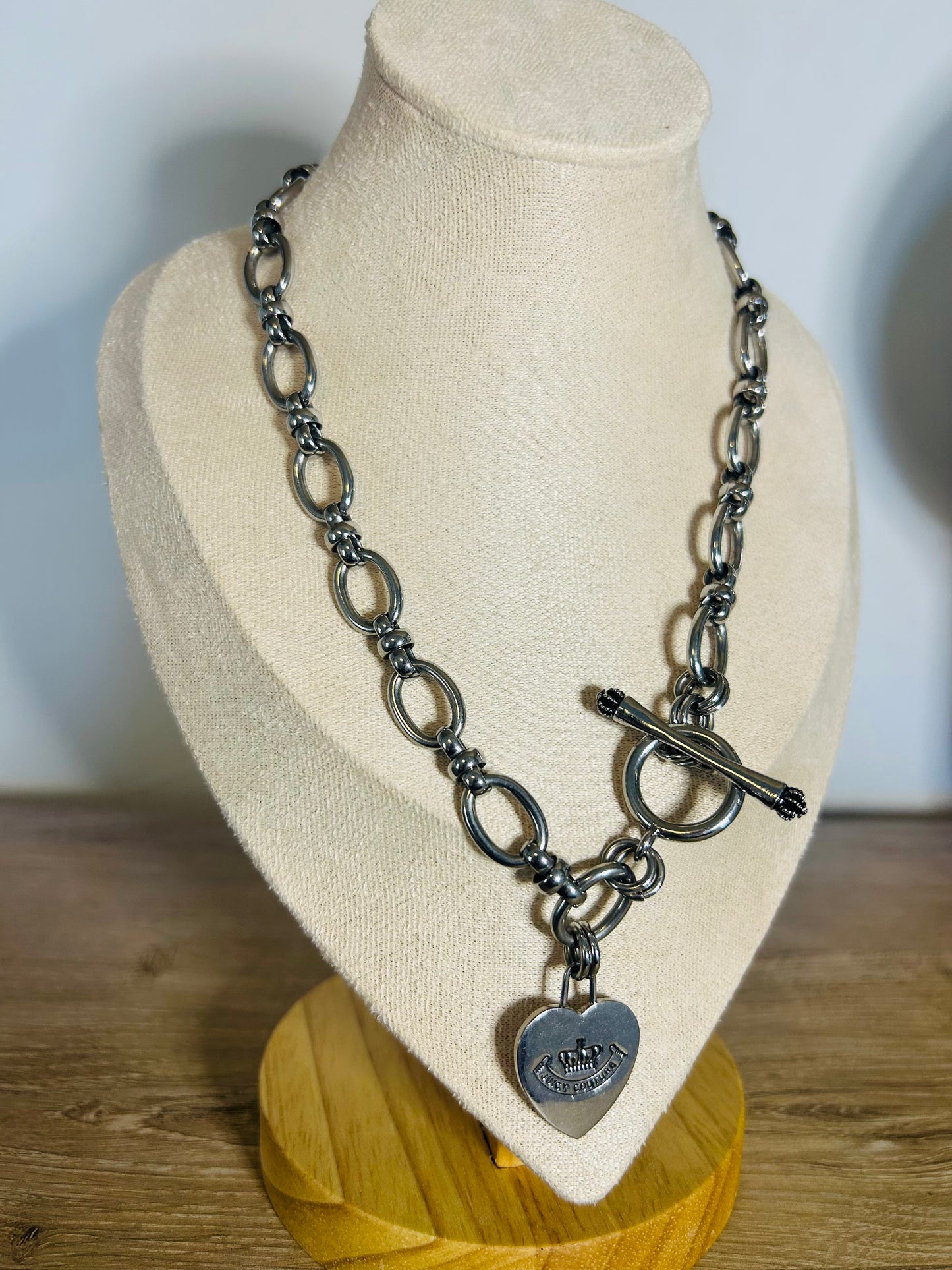 Vintage Juicy Heart Charm Necklace