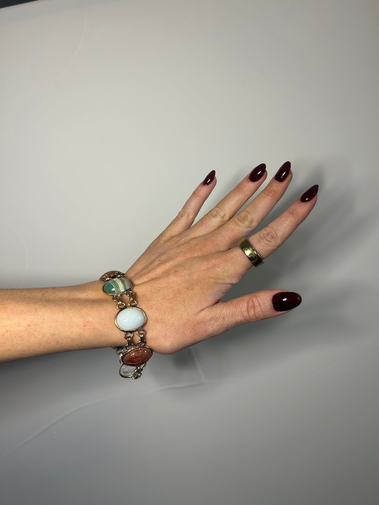 Antique/Vintage Gold Filled Scarab Bracelet